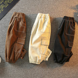 Toddler Boys Pants Crawler Boys' Spring and Autumn Clothing Casual Working Pants
