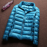 Women Winter Coats Puffer Jacket Down Coat Fall/Winter Lightweight Down Jacket Women's Short Stand Collar Winter Clothing Coat