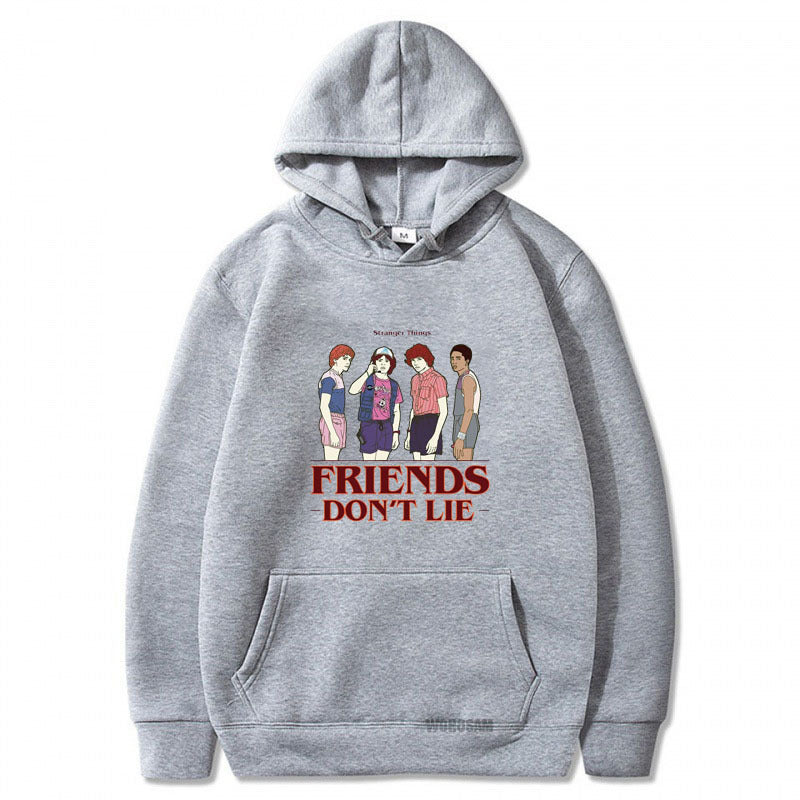 Stranger Things Hoodie Printed Hoodie Brushed Hoody