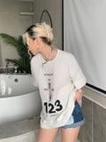 Rrr123 T Shirt Vintage Loose-Fitting Casual T-shirt