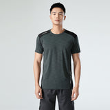 Sweat Wicking Shirt Men's Short Sleeve Fitness Clothes Quick-Drying Exercise T-shirt