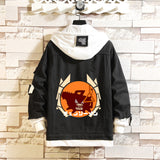 Comic Denim Jacket Anime Leisure Men's and Women's Coats Denim Jacket