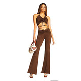 Maddy Euphoria Outfits Women's Lace-up Two-Piece Set