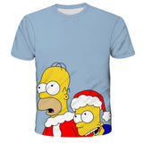 Homer Simpson Shirt Summer Unisex Wear Printed T-shirt Loose Short Sleeve