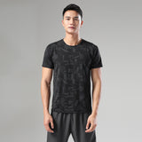 Sweat Wicking Shirt Summer T-shirt Quick Drying Clothes Sports Short Sleeve Men