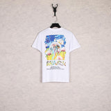 Shark Print T Shirt Summer Cartoon Loose-Fitting Casual Round-Neck Printed Short Sleeve T-Shirt