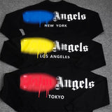 Palm Angels Sweatshirts Printed Long-Sleeved T-shirt Men's and Women's Loose Bottoming Shirt