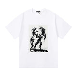 Purple Brand T Shirts Summer Sketch Printed Men's and Women's Loose Casual Short-Sleeved T-shirt