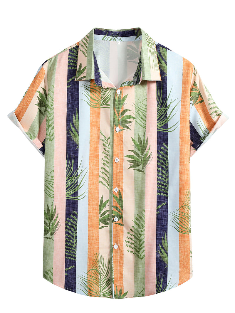 Men Hawaii Shirts Casual Shirt Men's Clothing Top Shirt Summer