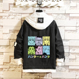 Comic Denim Jacket Men's and Women's Fashion Fall Winter Coat Top Clothes