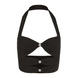Music Festivals Rave Outfits Girls Tops Spring and Summer Women's Clothing Sexy Cropped Vest for Women