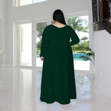 Nina Parker plus Size Dresses Slit Loose Casual Dress Set