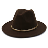 Cowboy Hats Autumn and Winter Men's and Women's Woolen Hat Fedora Hat