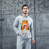 Men Graphic Hoodie Fashion Men's and Women's Trendy Hoodie Men's Printed Sports Sweater