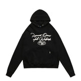 Present Thoroughbred Doberman Dog Print Hoodie Vintage Distressed Printed Hoodie Sweater for Men and Women
