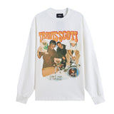Oversized 90S T Shirt Hip Hop Rap Printed Crew Neck Sweatshirt