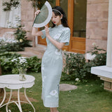 Women Cottagecore Dress Vintage Women'S Cheongsam Women'S Long Dress