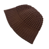 Toboggan Hat Autumn and Winter Knitted Bucket Hat Women's Bucket Hat
