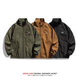 Men Jacket Spring Coat Men's Spring and Autumn Loose All-Matching Outdoor Casual Jacket