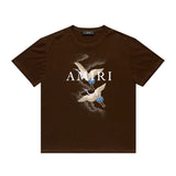 Amiri T Shirt Casual Hip Hop High Street round Neck Short Sleeve T-shirt