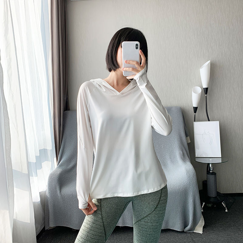 Moisture Wicking Hoodie Running Smock