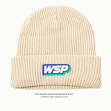 Toboggan Hat Women's Autumn Letters Winter Warm Men