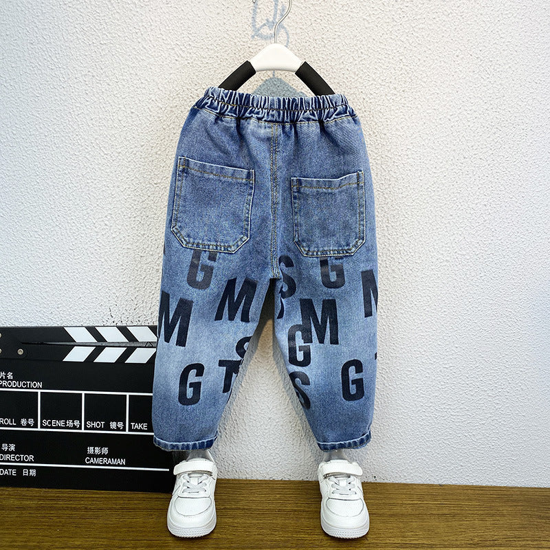 Toddler Boys Pants Children's Clothing Boys' Casual Loose Jeans