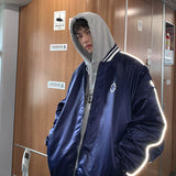 College Jacket Jacket Men's Spring and Autumn Personality Jacket Loose Casual Pu Handsome Baseball Uniform