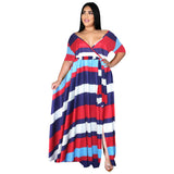 Nina Parker plus Size Dresses Short Sleeve Sexy Beach Dress