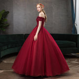 Women's Evening Dress Ball Gown Princess Quinceanera Wedding Dresses Fashion Vocal Performance Puffy Evening Dress