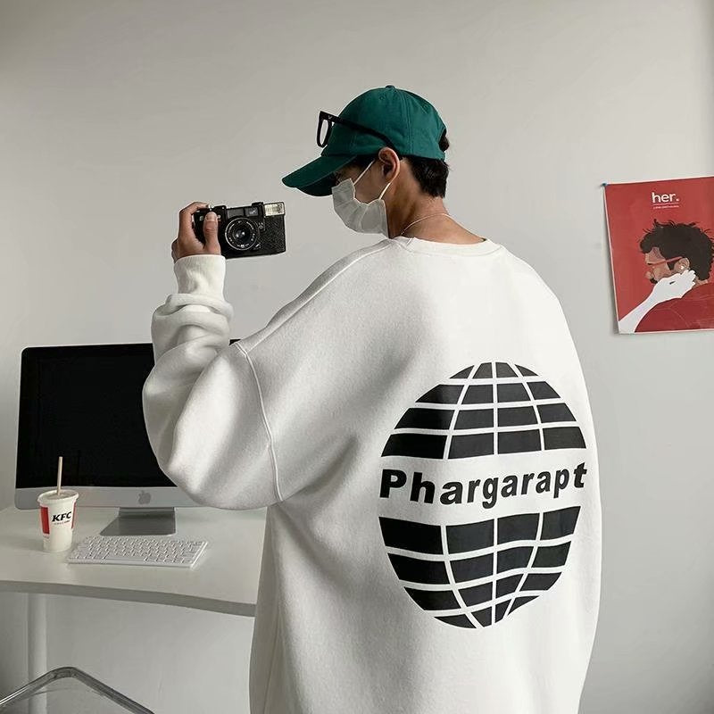 Men Sweatshirts round Neck Sweater Men's and Women's Hip Hop Loose Top