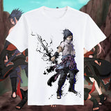 Itachi Uchiha Costume Naruto T-Shirt Naruto Sasuke Uchiha Skunk Kakashi Short Sleeve