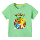 Children Pokemon Pikachu T Shirt Cotton T-shirt Casual Sports Cute
