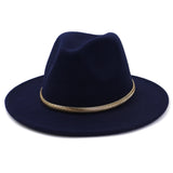 Cowboy Hats Autumn and Winter Men's and Women's Woolen Hat Fedora Hat