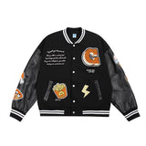 Varsity Bomber Jacket Autumn and Winter Baseball Uniform Towel Embroidery Velvet Thick Jacket Jacket for Men