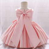 Summer Rompers Children's Baby Birthday Big Bow Wedding Dress