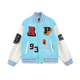 Saint Michael Baseball Jacket Leisure All-Match Letters Embroidered Baseball Uniform