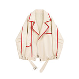 Cute Leather Jacket Spring Suit PU Leather Jacket for Women