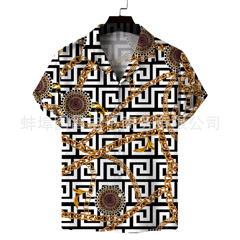 Men Beach T Shirts Spring Men's Short Sleeve