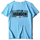 Let's Go Brandon T Shirt Letter Print Short-Sleeve T-shirt Women's Top