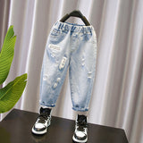 Toddler Boys Pants Boys' Spring and Autumn Casual Jeans