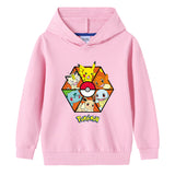 Children Pokemon Pikachu Hoodie Spring and Autumn Cotton Hooded Sweater