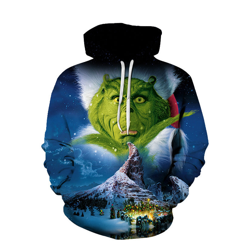 Grinch Hoodie  Pink Panther Cropped Hoodies Sweatshirt Women Long Sleeve