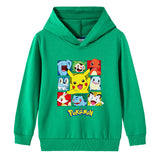 Children Pokemon Pikachu Hoodie Cotton Hooded Sweater