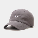 Smiley Face Cap Baseball Cap Soft Top Embroidery