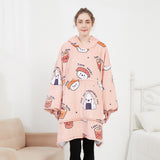 Hoodies Blankets Home Casual Wear Large Size Hooded Sweater Lazy Lambswool Double Layer