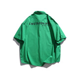 Men T Shitrs Summer Men's Letter Print Short-Sleeve Shirt Top