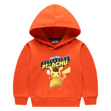 Children Pokemon Pikachu Hoodie Girls Children Fleece Lined