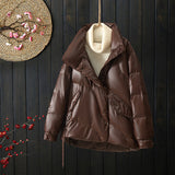 Women Winter Coats Puffer Jacket Down Coat Down Jacket Women's Short Loose Lapel Winter Coat