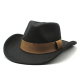 Cowboy Hats Autumn and Winter Top Hat Fashion Men and Women Fedora Hat